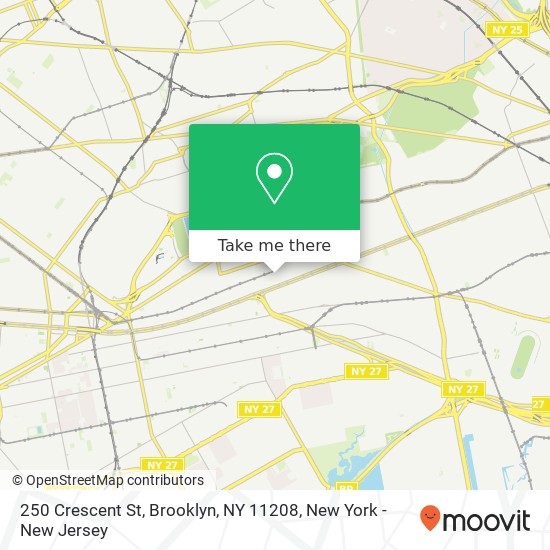 250 Crescent St, Brooklyn, NY 11208 map