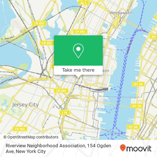 Mapa de Riverview Neighborhood Association, 154 Ogden Ave