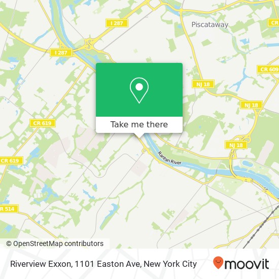 Riverview Exxon, 1101 Easton Ave map