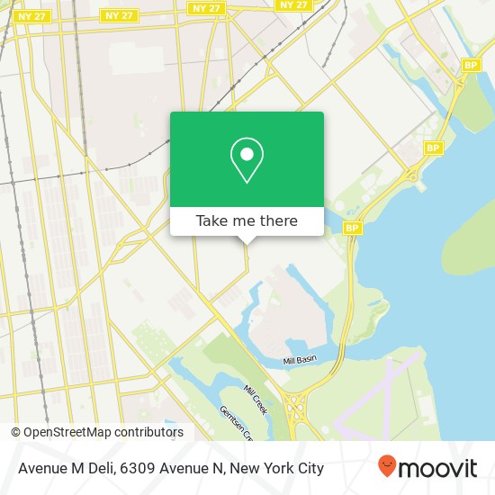 Mapa de Avenue M Deli, 6309 Avenue N
