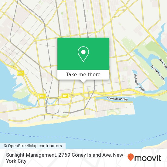 Mapa de Sunlight Management, 2769 Coney Island Ave