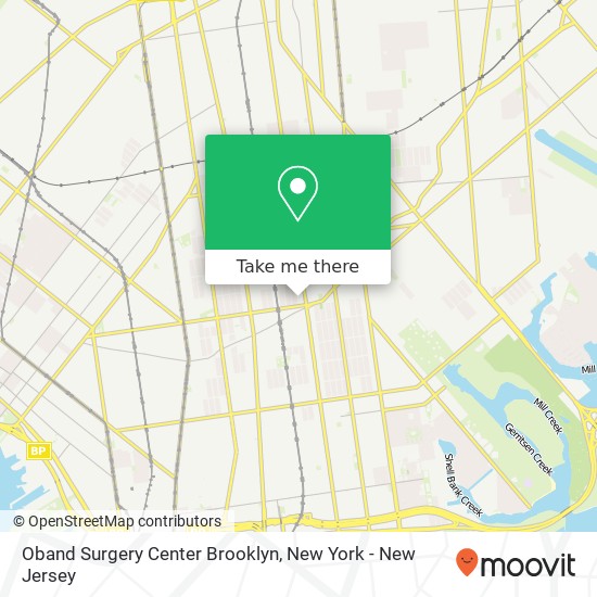 Mapa de Oband Surgery Center Brooklyn