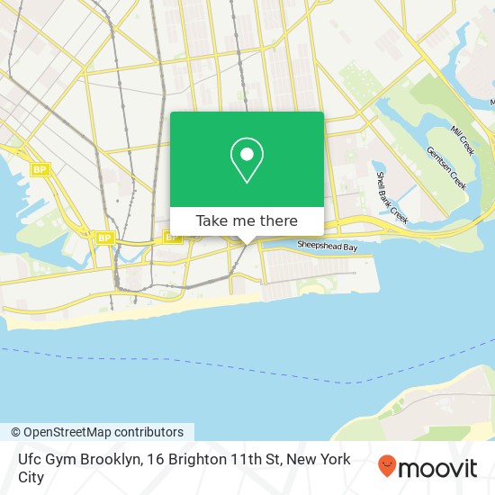 Ufc Gym Brooklyn, 16 Brighton 11th St map