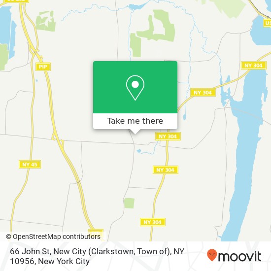 66 John St, New City (Clarkstown, Town of), NY 10956 map