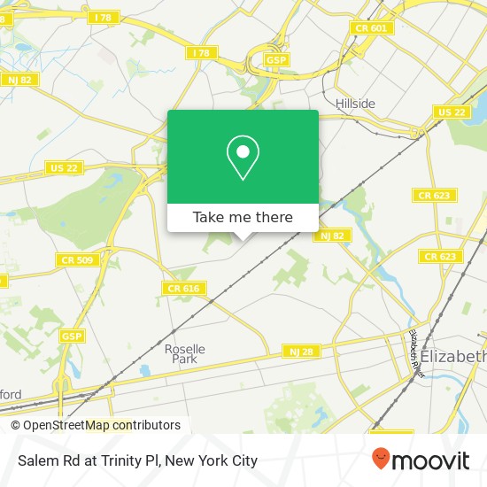 Mapa de Salem Rd at Trinity Pl