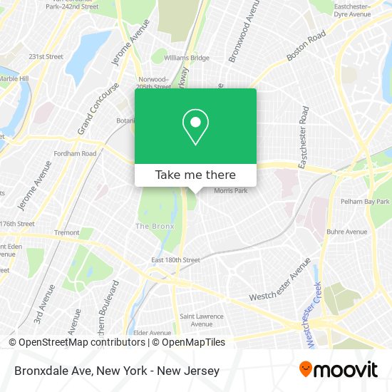 Bronxdale Ave map