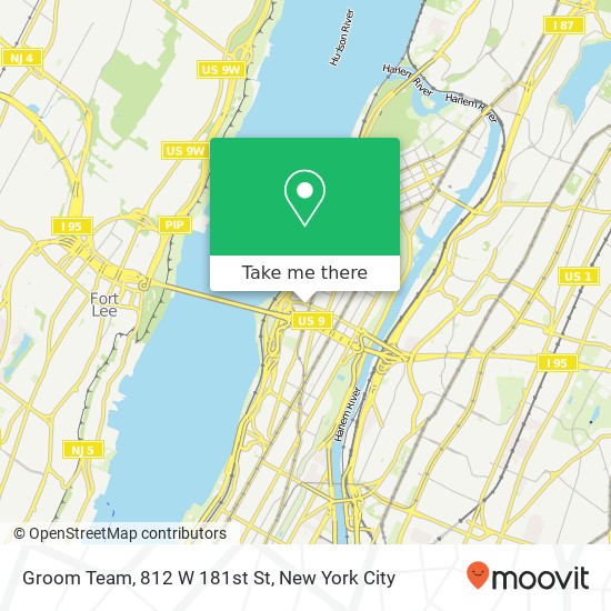 Mapa de Groom Team, 812 W 181st St