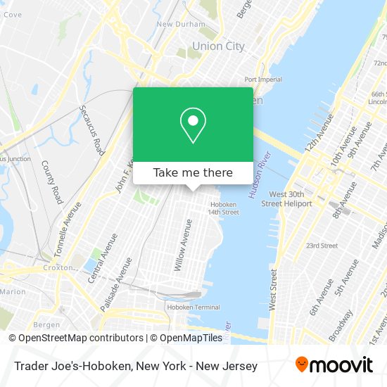 Mapa de Trader Joe's-Hoboken