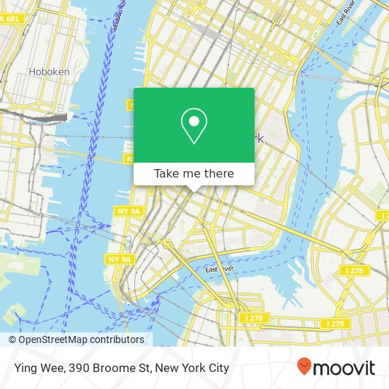 Ying Wee, 390 Broome St map