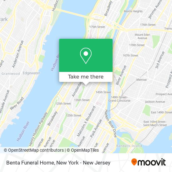 Benta Funeral Home map