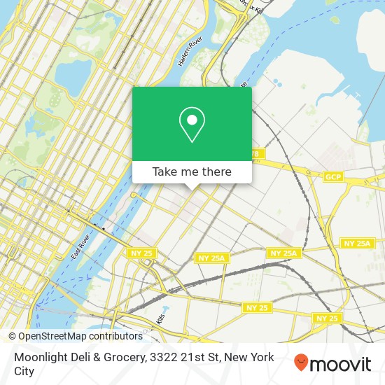 Mapa de Moonlight Deli & Grocery, 3322 21st St