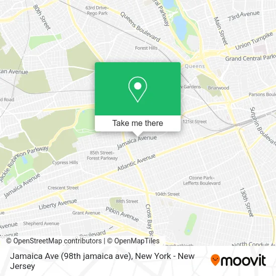 Jamaica Ave (98th jamaica ave) map