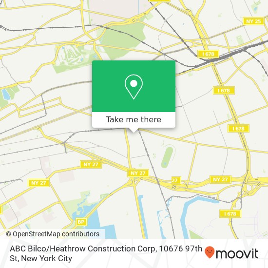 Mapa de ABC Bilco / Heathrow Construction Corp, 10676 97th St
