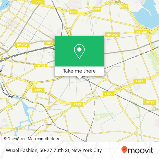 Mapa de Wuael Fashion, 50-27 70th St