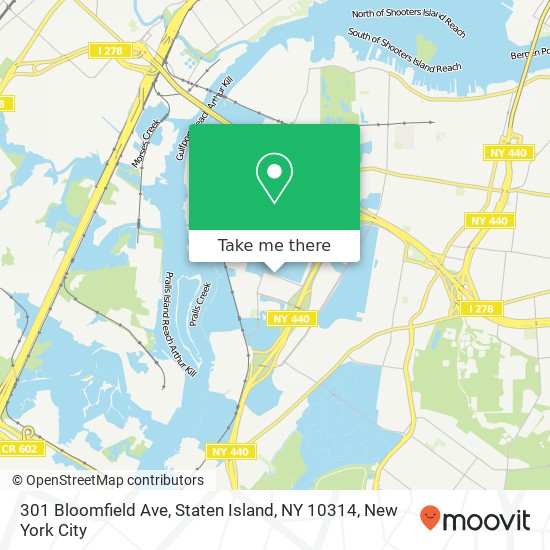 301 Bloomfield Ave, Staten Island, NY 10314 map