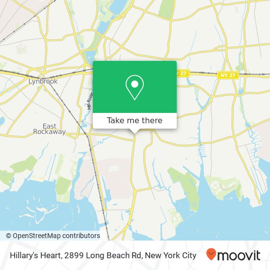 Mapa de Hillary's Heart, 2899 Long Beach Rd