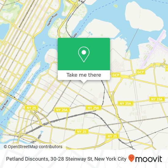 Mapa de Petland Discounts, 30-28 Steinway St