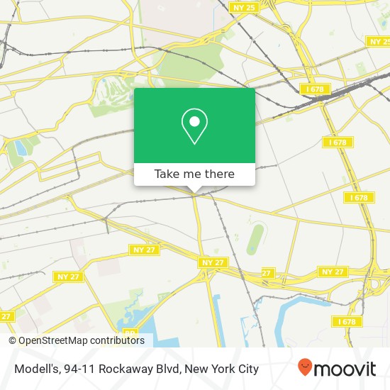 Mapa de Modell's, 94-11 Rockaway Blvd