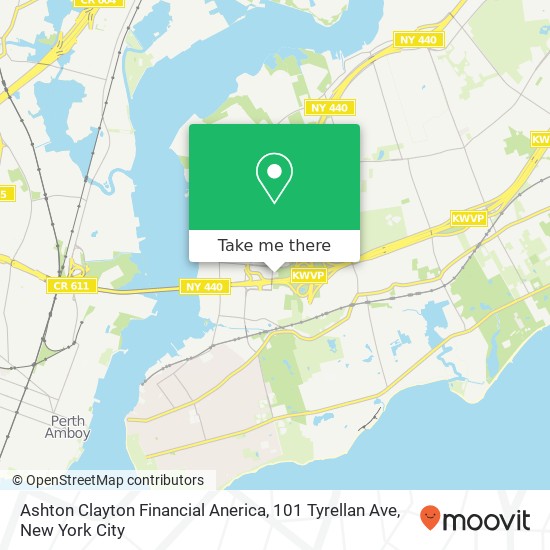 Mapa de Ashton Clayton Financial Anerica, 101 Tyrellan Ave