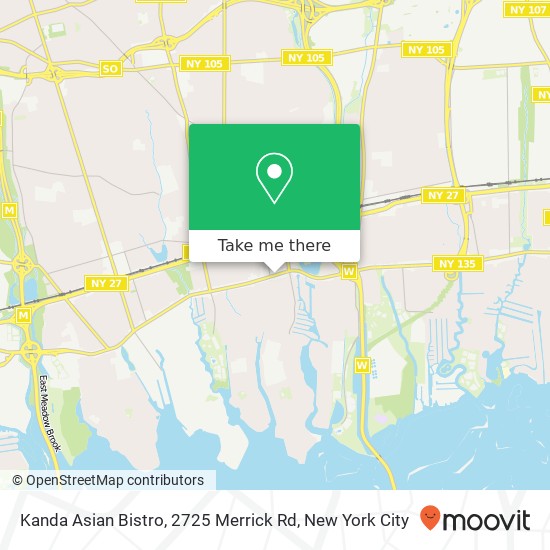 Kanda Asian Bistro, 2725 Merrick Rd map