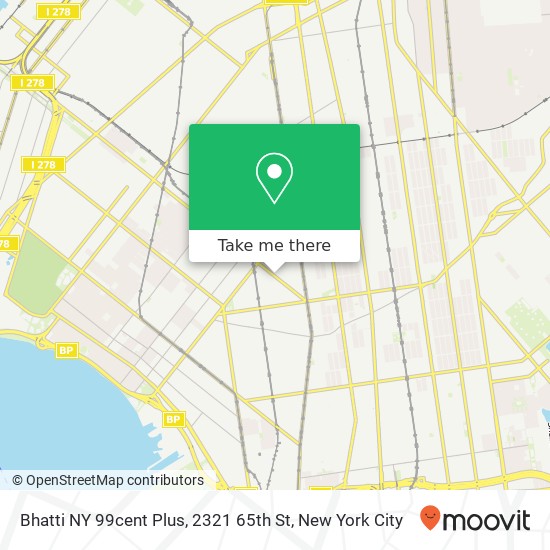 Bhatti NY 99cent Plus, 2321 65th St map