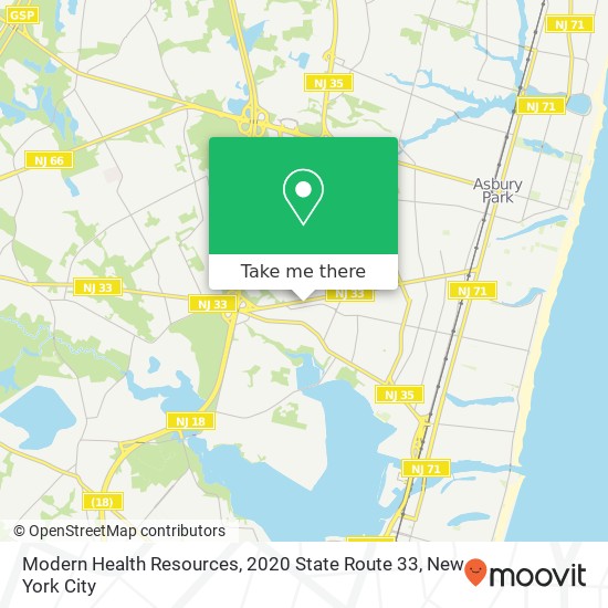 Modern Health Resources, 2020 State Route 33 map