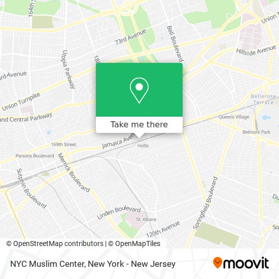 NYC Muslim Center map