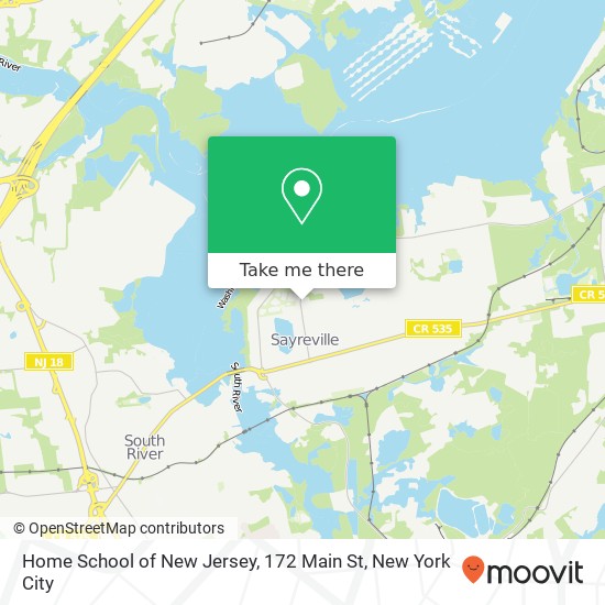 Mapa de Home School of New Jersey, 172 Main St