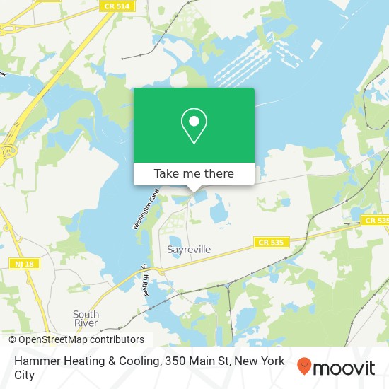 Hammer Heating & Cooling, 350 Main St map