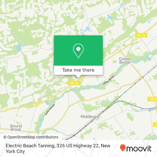 Electric Beach Tanning, 326 US Highway 22 map