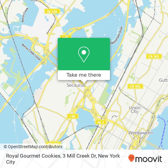 Mapa de Royal Gourmet Cookies, 3 Mill Creek Dr