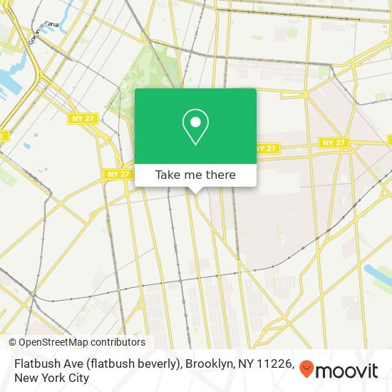 Flatbush Ave (flatbush beverly), Brooklyn, NY 11226 map