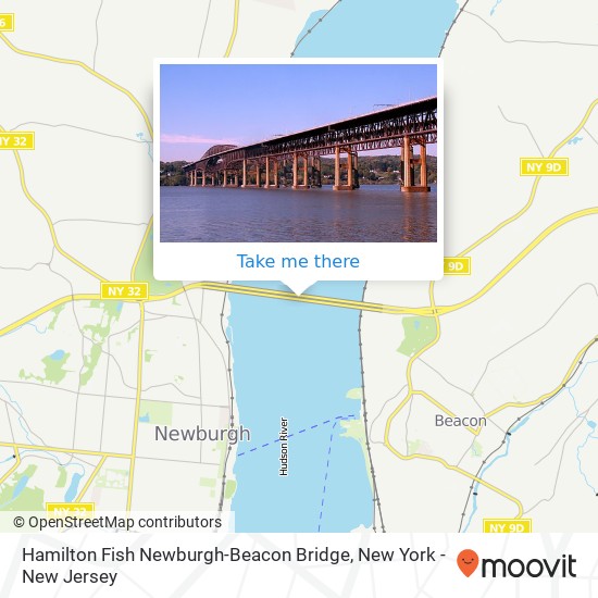 Mapa de Hamilton Fish Newburgh-Beacon Bridge