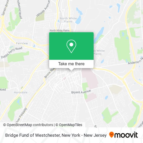 Bridge Fund of Westchester map