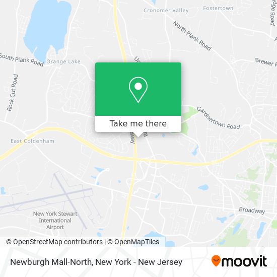 Mapa de Newburgh Mall-North
