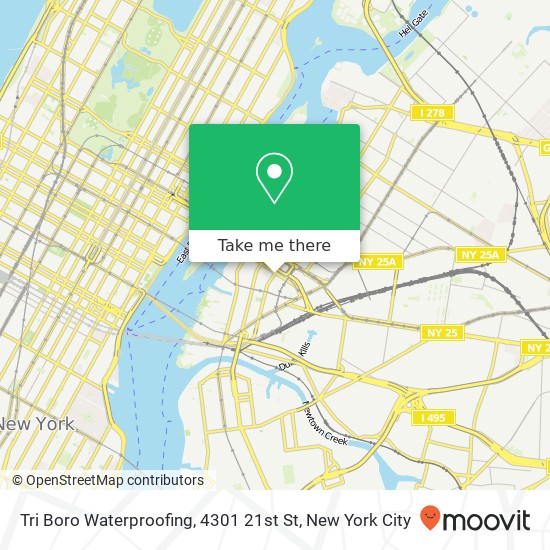 Tri Boro Waterproofing, 4301 21st St map