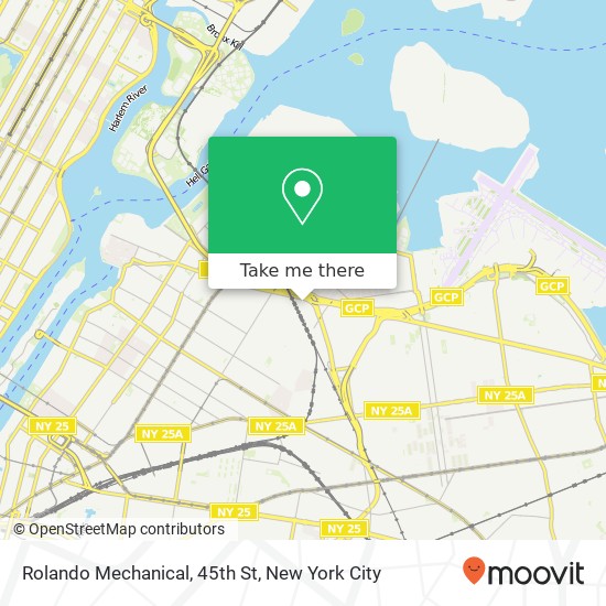 Mapa de Rolando Mechanical, 45th St