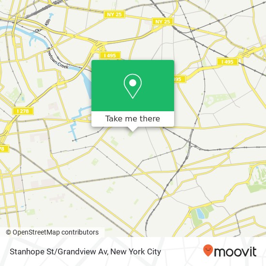 Mapa de Stanhope St/Grandview Av