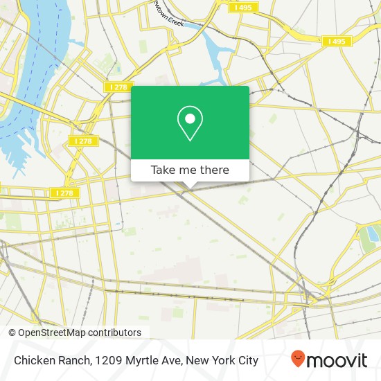 Chicken Ranch, 1209 Myrtle Ave map