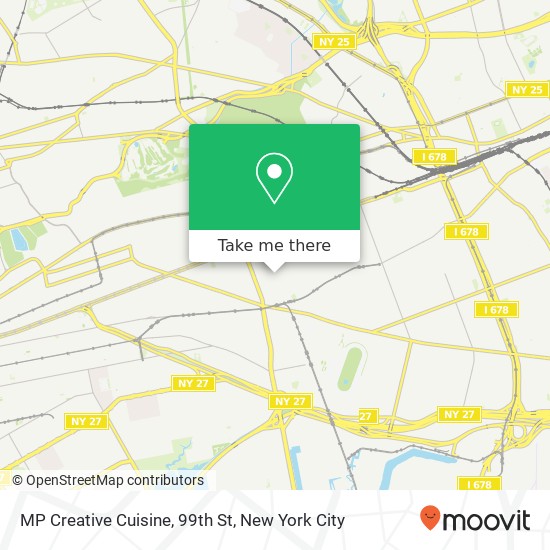 Mapa de MP Creative Cuisine, 99th St