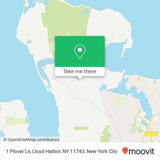 Mapa de 1 Plover Ln, Lloyd Harbor, NY 11743