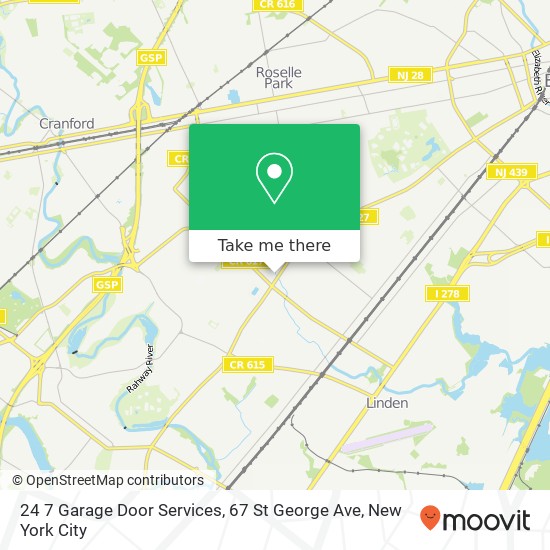 Mapa de 24 7 Garage Door Services, 67 St George Ave