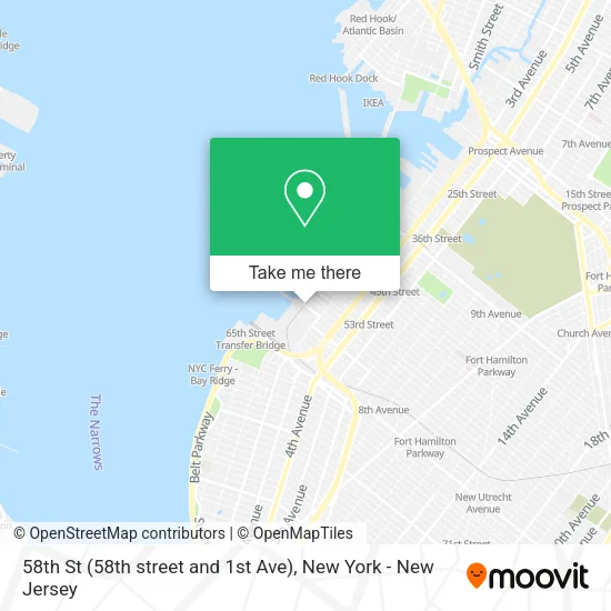 58th St (58th street and 1st Ave) map