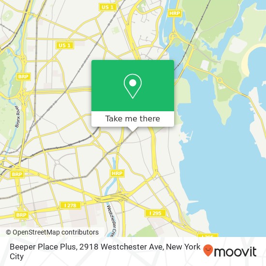 Beeper Place Plus, 2918 Westchester Ave map