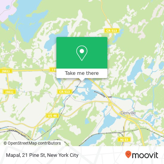 Mapa de Mapal, 21 Pine St