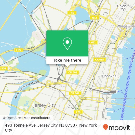 493 Tonnele Ave, Jersey City, NJ 07307 map