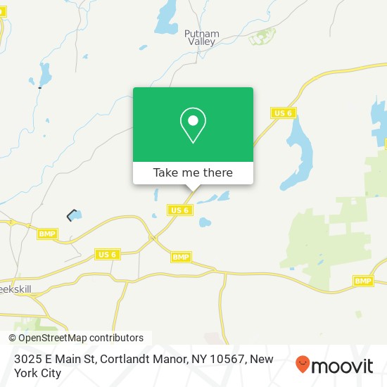 Mapa de 3025 E Main St, Cortlandt Manor, NY 10567