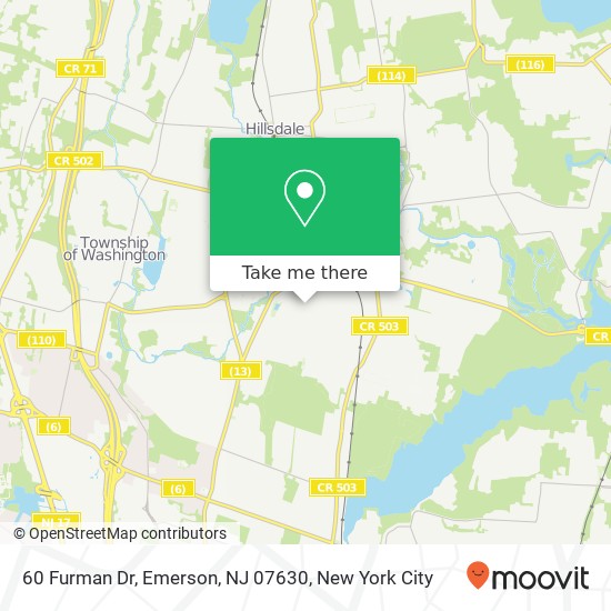60 Furman Dr, Emerson, NJ 07630 map