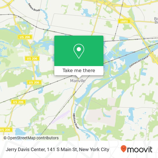 Mapa de Jerry Davis Center, 141 S Main St