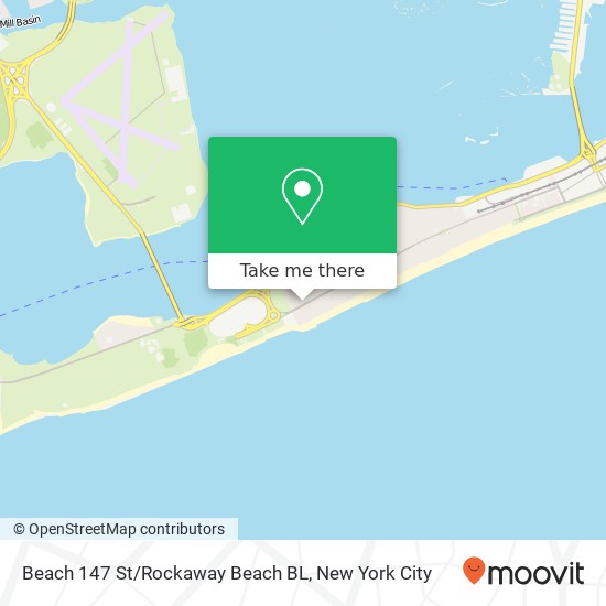 Mapa de Beach 147 St/Rockaway Beach BL